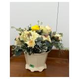 Artificial Flowers in Ceramic Planter