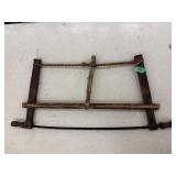 Antique Buck Saw with Rope Tightener