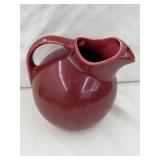 Vintage Pottery Ball Pitcher 8'