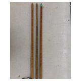 3- Vintage Advertising Walking/ Yard Sticks