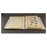 Stamp collection in binder