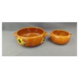Pair of vintage McCoy soup/casserole bowls