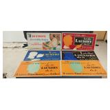 (6)1930's Laundry Advertisement Signs 20.5'x11'