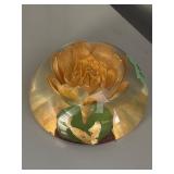 Resin Flower Paperweight 2.75'x2'