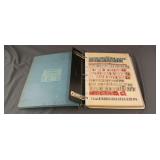 Stamp collection in binder