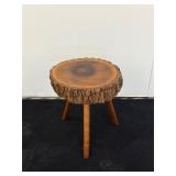 Vintage Homemade Stool/End Table 14'x16'x 18'