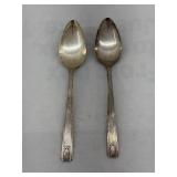 2- Community Silverplate Serving Spoons
