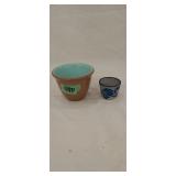 Pair of small pottery