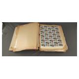 Stamp collection in binder