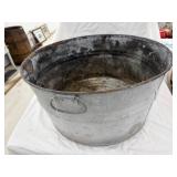 Galvanized Metal Wash Tub 22'x11.50