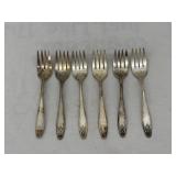 6- 1929 Lady Doris Silverplate Forks