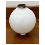 Antique Milk Glass Lightning Rod Ball 5.5'