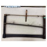 Antique Buck Saw with Rope Tightener