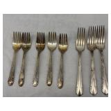 Silverplate Fork Assortment 8- count Lot