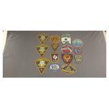 14 assorted patches police department,
