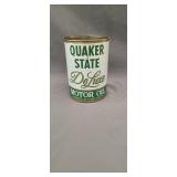 Vintage Quaker State motor oil can