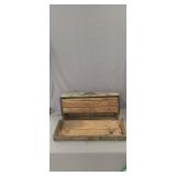 Vintage wood machinist tool box