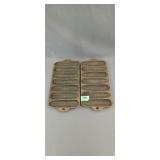 Pair of cast iron corn bread pans