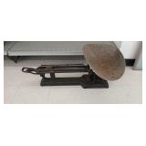 Antique cast iron balance scale