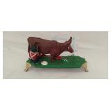 Vintage reproduction cast iron bank