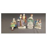 4 porcelain figurines