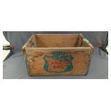 Vintage wooden Canada Dry crate
