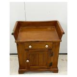 Vintage Wash Stand Cabinet with Drawer