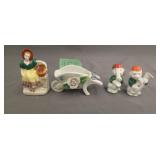 4 porcelain figures