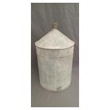 Vintage galvanized oil can
