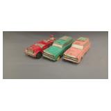 Vintage Rubber Station Wagons 7' & Firetruck 7.5'