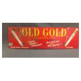 Metal Old Gold Cigarettes Sign 25.25'x7.75'