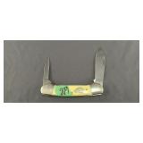 Vintage Ka Bar Dog Head Yellow Delrin Canoe