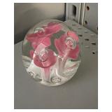 St Clair Glass Art Paperweight 2.5'