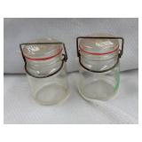 Vintage Jar Style Plastic Salt & Pepper Shakers