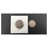 2-V Nickel,1887, 1904