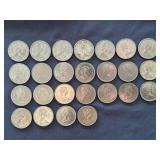 25- Canadian Quarters ,Assorted Years