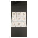 9- Canadian 5 Cent Coins