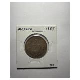 1937 Mexico 50 Centavos silver coin