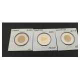 3- Canadian Toonie $2 Coins