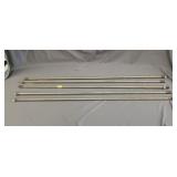 5-Metal rods dual end threads, rods are 9/16'dia.