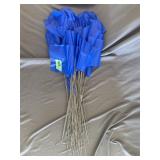 Lot of Blue Marking Flags