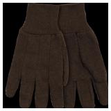 9 OZ BROWN JERSEY WITH MINI PVC DOTS-10pair in box