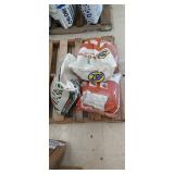 3 partial bags of floor absorbant