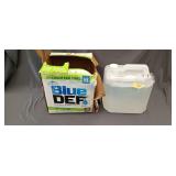 2.5 gallon jug of peak blue DEF fluid