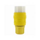 3- Leviton Locking Connectors 3pole 20amp 480v