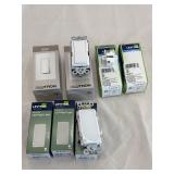 3- Leviton LED Night Light,2- Lutron Rocker Switch