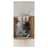 Box of metal washers 3.75' diameter 2.75' hole siz