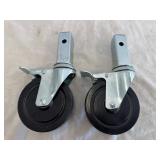 2- Scaffold Casters with 1.25ï¿½x5ï¿½ Wheels