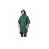 Rain poncho laminated nylon green