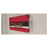 25 count box of red head concrete anchors